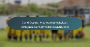 David Ospina: Maajoukkue-esitykset, Johtajuus, Kansainväliset saavutukset